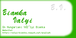 bianka valyi business card